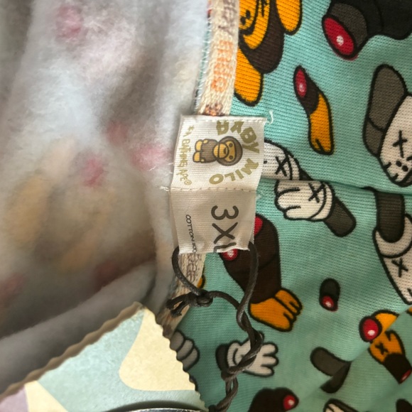 Bape Kaws Baby Milo Dissected Slaughter Full Zip Up Bathing Ape Hoodie 3XL Tags - Picture 5 of 11
